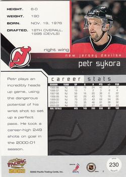 2002-03 Pacific #230 Petr Sykora Back