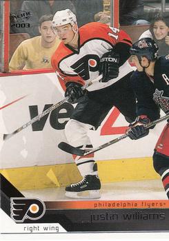 2002-03 Pacific #290 Justin Williams Front