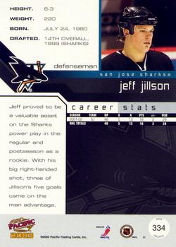 2002-03 Pacific #334 Jeff Jillson Back