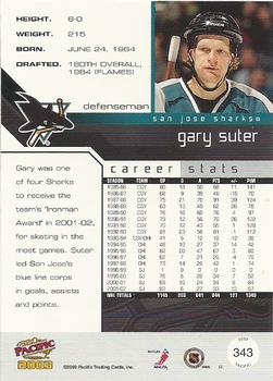 2002-03 Pacific #343 Gary Suter Back