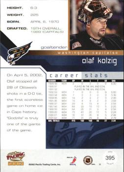 2002-03 Pacific #395 Olaf Kolzig Back