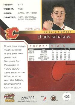 2002-03 Pacific #403 Chuck Kobasew Back