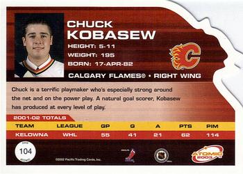 2002-03 Pacific Atomic #104 Chuck Kobasew Back