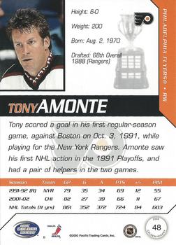2002-03 Pacific Calder #48 Tony Amonte Back