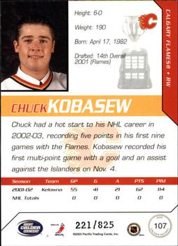 2002-03 Pacific Calder #107 Chuck Kobasew Back