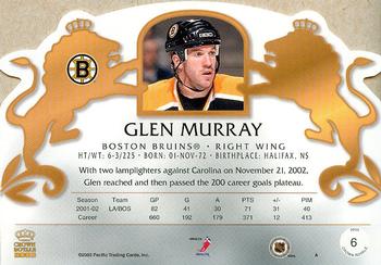 2002-03 Pacific Crown Royale #6 Glen Murray Back