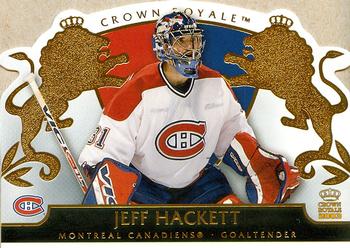 2002-03 Pacific Crown Royale #50 Jeff Hackett Front