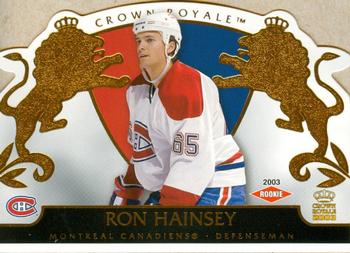 2002-03 Pacific Crown Royale #123 Ron Hainsey Front