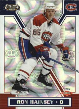 2002-03 Pacific Exclusive #181 Ron Hainsey Front