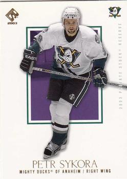 2002-03 Pacific Private Stock Reserve #3 Petr Sykora Front