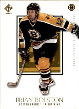 2002-03 Pacific Private Stock Reserve #7 Brian Rolston Front
