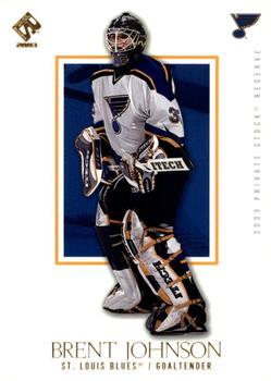 2002-03 Pacific Private Stock Reserve #84 Brent Johnson Front