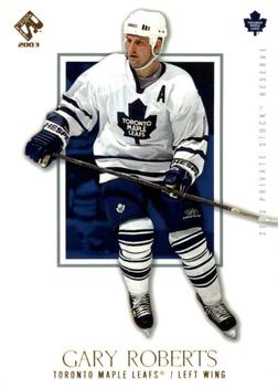 2002-03 Pacific Private Stock Reserve #93 Gary Roberts Front
