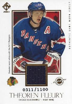 2002-03 Pacific Private Stock Reserve #109 Theoren Fleury Front