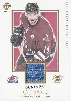 2002-03 Pacific Private Stock Reserve #111 Joe Sakic Front