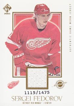 2002-03 Pacific Private Stock Reserve #116 Sergei Fedorov Front