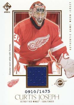 2002-03 Pacific Private Stock Reserve #118 Curtis Joseph Front