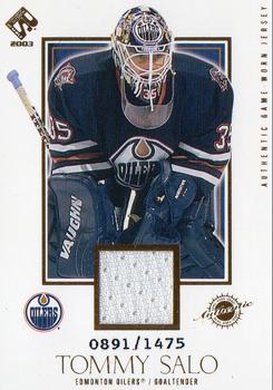 2002-03 Pacific Private Stock Reserve #123 Tommy Salo Front