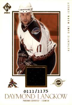 2002-03 Pacific Private Stock Reserve #137 Daymond Langkow Front