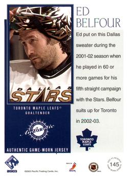 2002-03 Pacific Private Stock Reserve #145 Ed Belfour Back