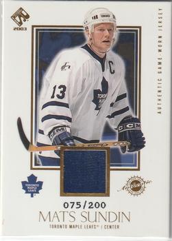 2002-03 Pacific Private Stock Reserve #146 Mats Sundin Front