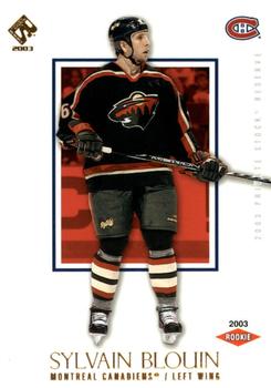 2002-03 Pacific Private Stock Reserve #167 Sylvain Blouin Front