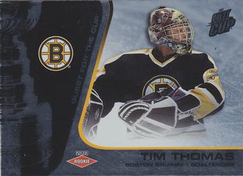 2002-03 Pacific Quest for the Cup #106 Tim Thomas Front