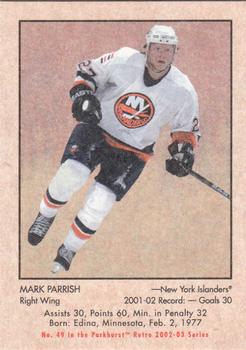 2002-03 Parkhurst Retro #49 Mark Parrish Front