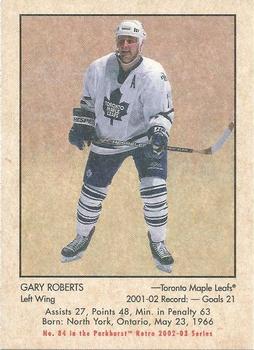 2002-03 Parkhurst Retro #84 Gary Roberts Front