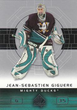 2002-03 SP Authentic #1 Jean-Sebastien Giguere Front