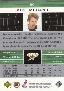 2002-03 SP Authentic #30 Mike Modano Back
