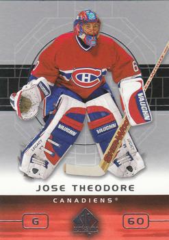 2002-03 SP Authentic #47 Jose Theodore Front