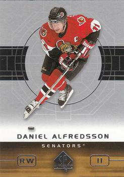 2002-03 SP Authentic #62 Daniel Alfredsson Front