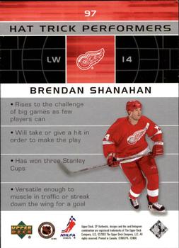 2002-03 SP Authentic #97 Brendan Shanahan Back