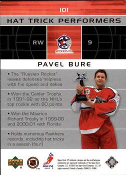 2002-03 SP Authentic #101 Pavel Bure Back