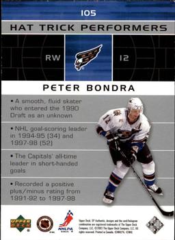 2002-03 SP Authentic #105 Peter Bondra Back