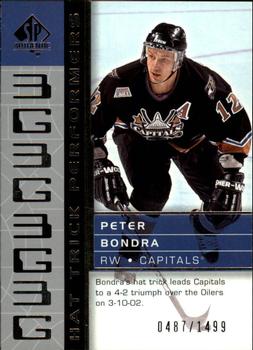 2002-03 SP Authentic #105 Peter Bondra Front