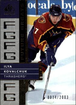 2002-03 SP Authentic #108 Ilya Kovalchuk Front