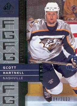 2002-03 SP Authentic #121 Scott Hartnell Front