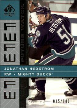 2002-03 SP Authentic #170 Jonathan Hedstrom Front