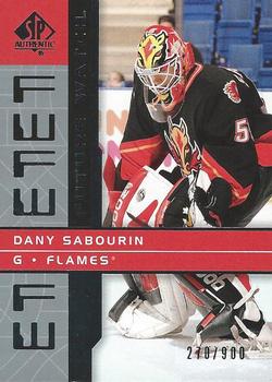 2002-03 SP Authentic #172 Dany Sabourin Front
