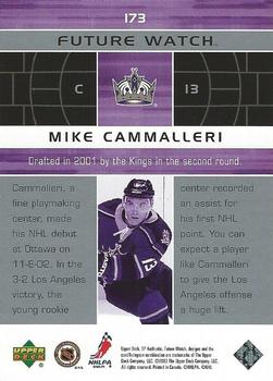 2002-03 SP Authentic #173 Mike Cammalleri Back