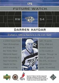 2002-03 SP Authentic #175 Darren Haydar Back