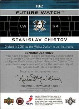 2002-03 SP Authentic #182 Stanislav Chistov Back