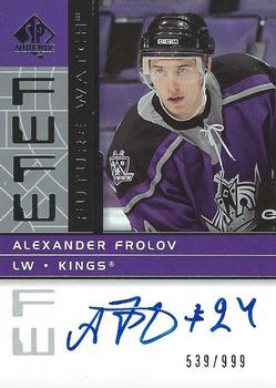 2002-03 SP Authentic #188 Alexander Frolov Front