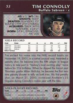 2002-03 Topps #53 Tim Connolly Back