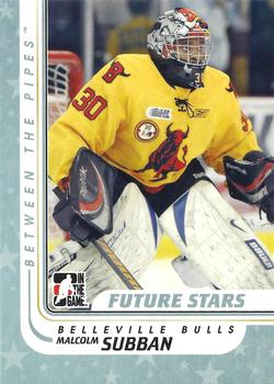 2010-11 In The Game Between The Pipes #25 Malcolm Subban Front