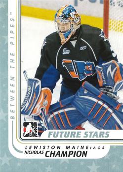 2010-11 In The Game Between The Pipes #33 Nicolas Champion Front