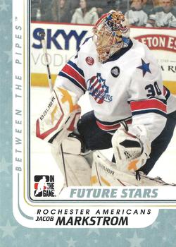 2010-11 In The Game Between The Pipes #59 Jacob Markstrom Front