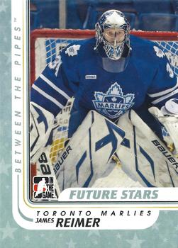 2010-11 In The Game Between The Pipes #61 James Reimer Front